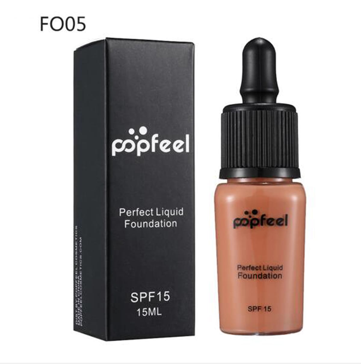 PopFeel Liquid Foundation Concealer FO05 Colour Zone Cosmetics