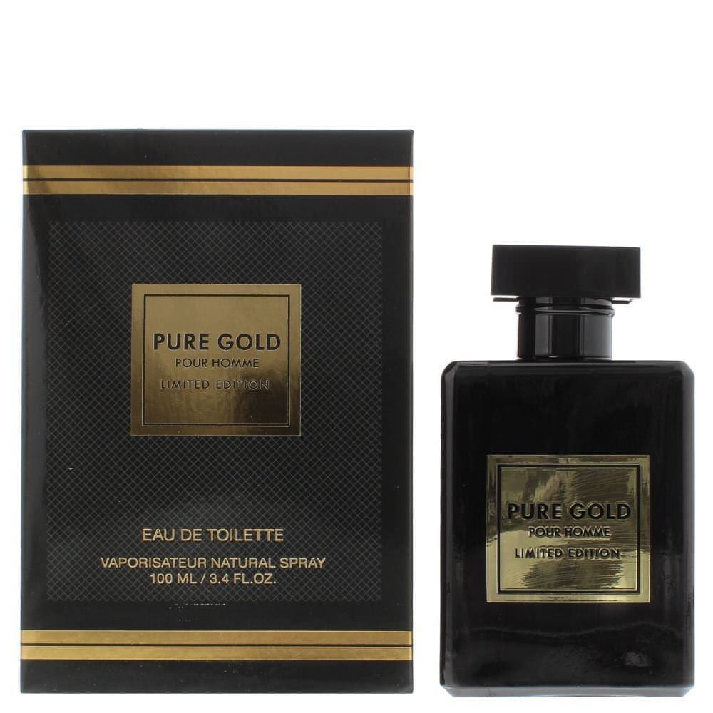 Pure Gold Pour Homme Limited Edition Eau de Toilette Men's Perfume Aftershave 100ml Colour