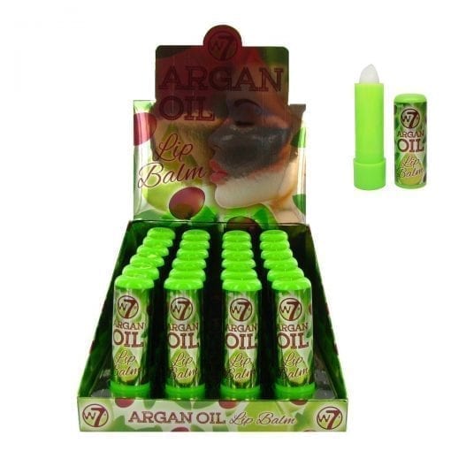 W7 Argan Oil Lip Balm (24 units) Colour Zone Cosmetics