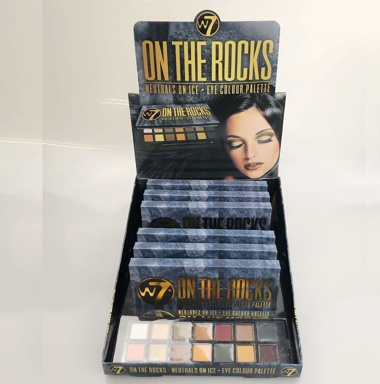 W7 On The Rocks Naturals On Ice Eye Colour Palette (6 units with tray) - Image 2