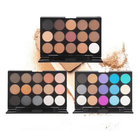 15 Colours Matte/Shimmer Eyeshadow Palette #1+ 2 + 3