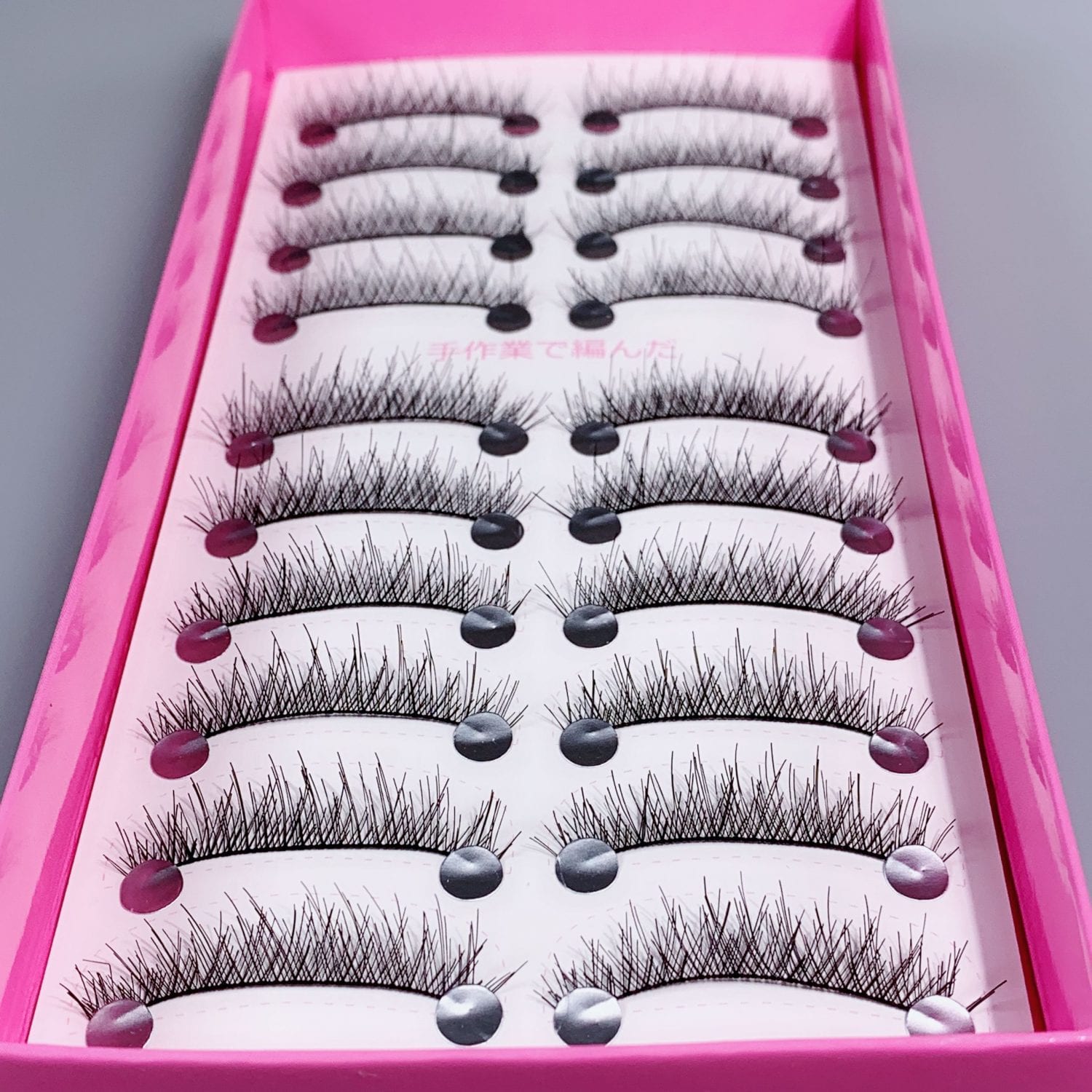 Pa Dolly Love 10 Pairs HandMade Cross Natural False Eyelashes HS2
