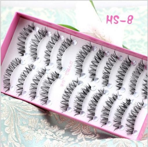 Pa Dolly Love 10 Pairs HandMade False Eyelashes HS8 Colour Zone