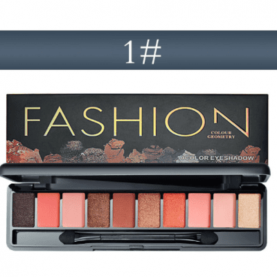 Lameila Fashion Colour Geometry 10 Colours Eyeshadow Palette #1
