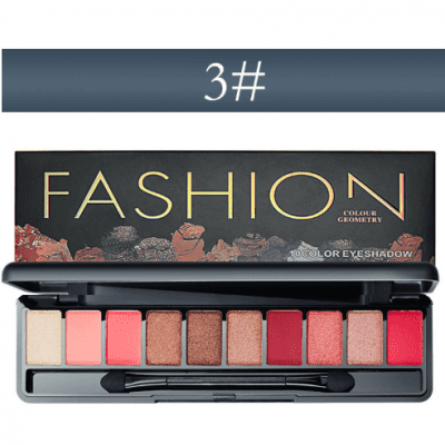 Lameila Fashion Colour Geometry 10 Colours Eyeshadow Palette #3