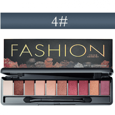 Lameila Fashion Colour Geometry 10 Colours Eyeshadow Palette #4