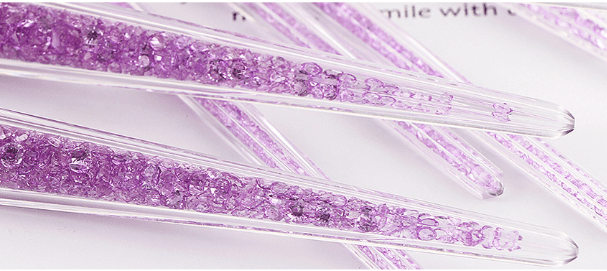 7pcs Purple Crystal Makeup Brush Set 3