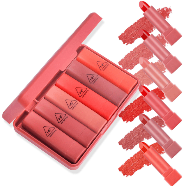Heng Fang 6pcs Matte Mini Creamy Lipstick Set