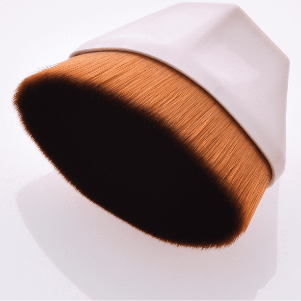 Large Flat Liquid/Powder Foundation Buffer Makeup Brush Pink Colour