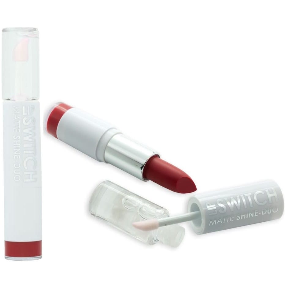 MUA Lip Switch Matte Lipstick n Shine Gloss Duo - Crimson Ruby