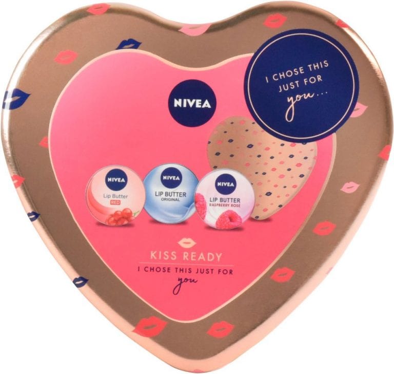 Nivea Kiss Ready Lip Butter Gift Set Heart Tin Colour Zone Cosmetics