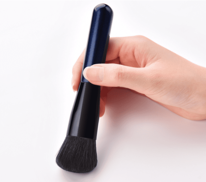 Glowii 2pcs Black-Deep Diamond Blue Powder Buff & Detailer Flawless Brush Set - Image 5