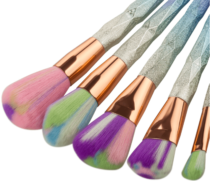 Glowii 7pcs Diamond Shimmer Makeup Brush Set - Image 3