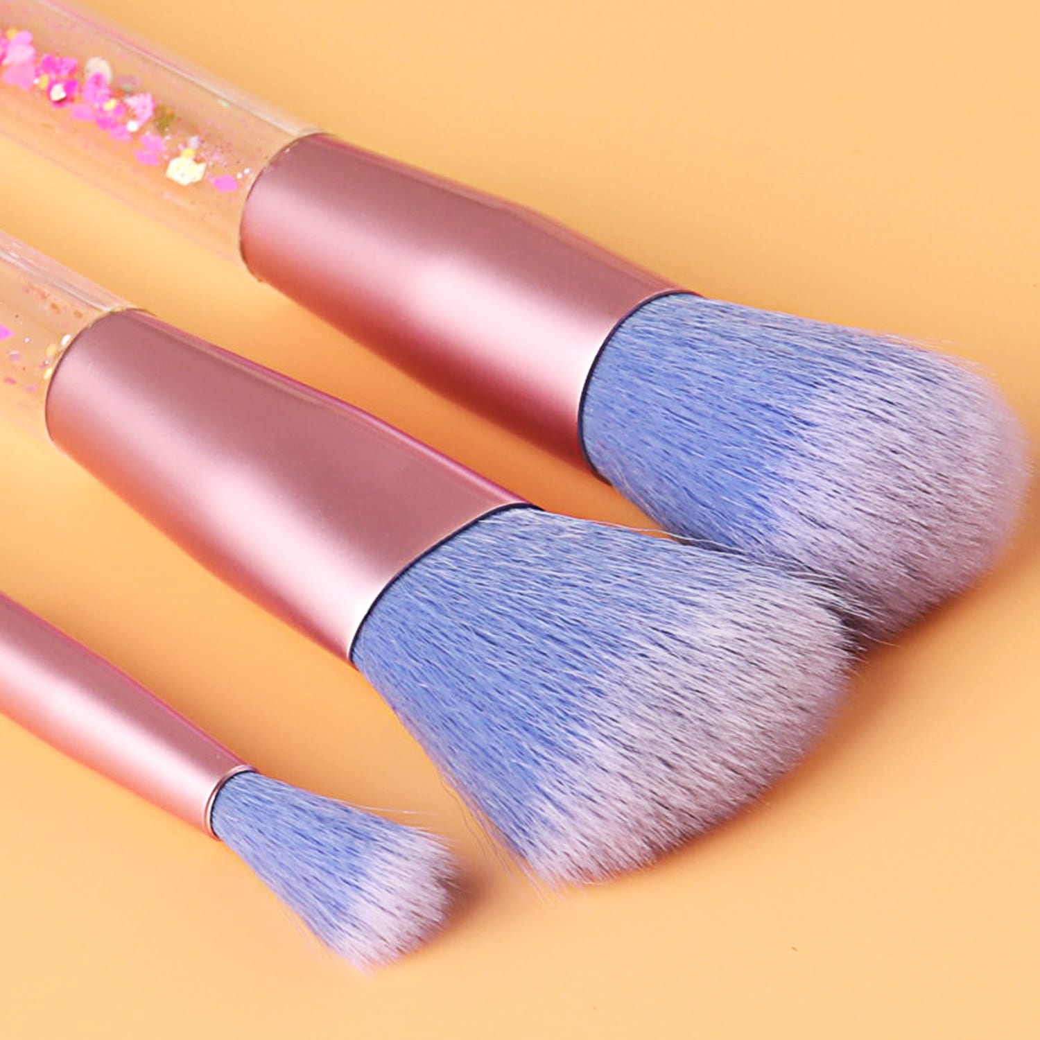 Glowii 7pcs Purple Moving Glitter with Bag Brush Set - Image 4