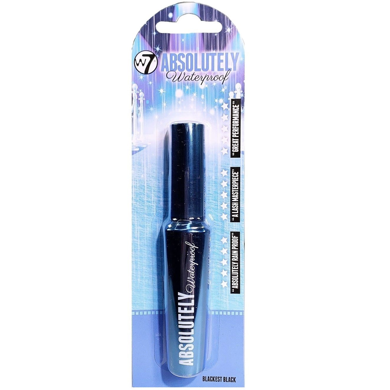 W7 Absolutely Waterproof Mascara Black (carded) Colour Zone Cosmetics