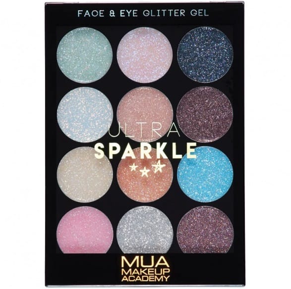 MUA 12 Colours Ultra Sparkle Palette - Cotton Candy
