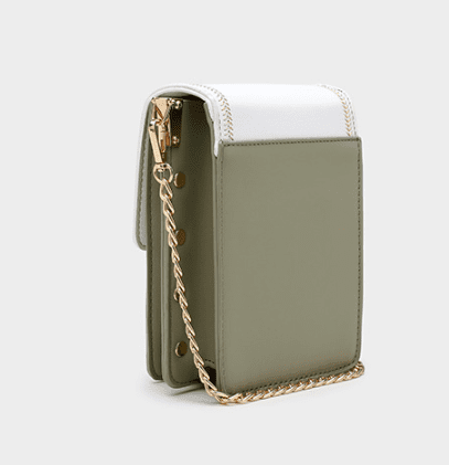 Artificial Leather Flap Top Crossbody Chain Bag QZH-8581 (various colours to choose) - Image 2