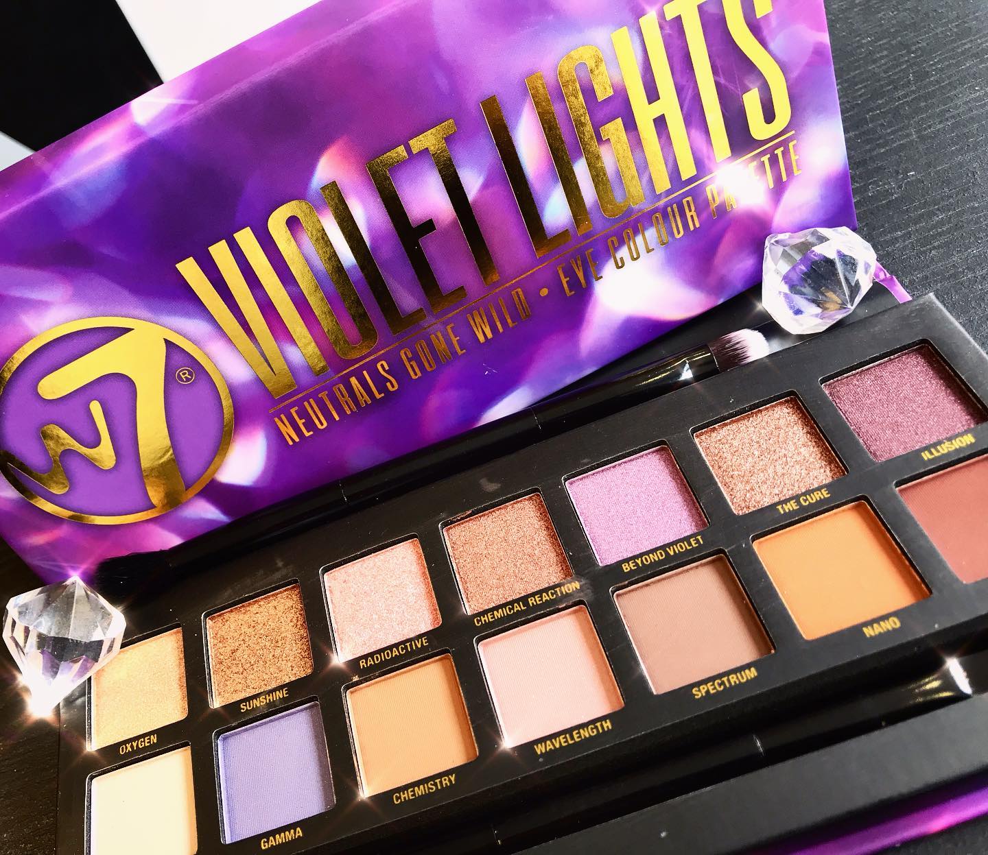 W7 Violet Lights Neutrals Gone Wild Eyeshadow Palette - Image 2