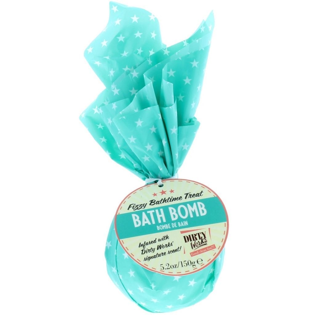 Dirty Works Bath Bomb 150g Coconut Colour Zone Cosmetics