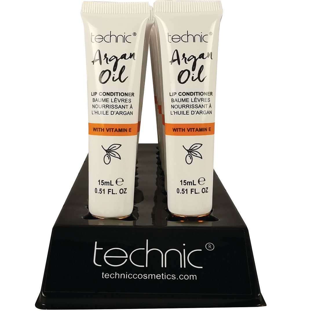 Technic Argan Oil Lip Conditioner 15ml (12 units with tray) Colour Zone Cosmetics