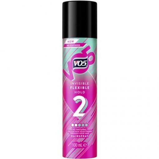 VO5 Invisible Flexible Hold Hairspray 100ml Colour Zone Cosmetics