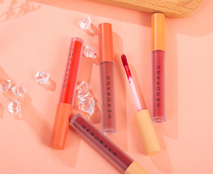 TreeCeng Herorange 3pcs Fluffy Lip Glaze Liquid Lipstick Set 4