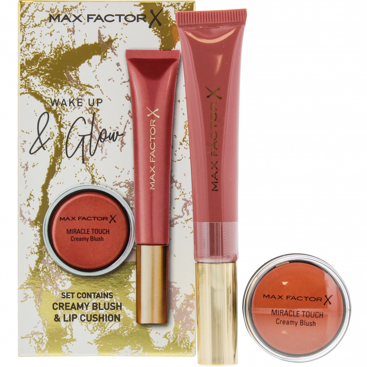 Max Factor Wake Up & Glow Makeup Gift Set (cream blush n lip cushion) Colour Zone Cosmetics