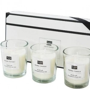 Menahem 3pcs Luxury Boxed Scented Candle Gift Set - Orange Blossom