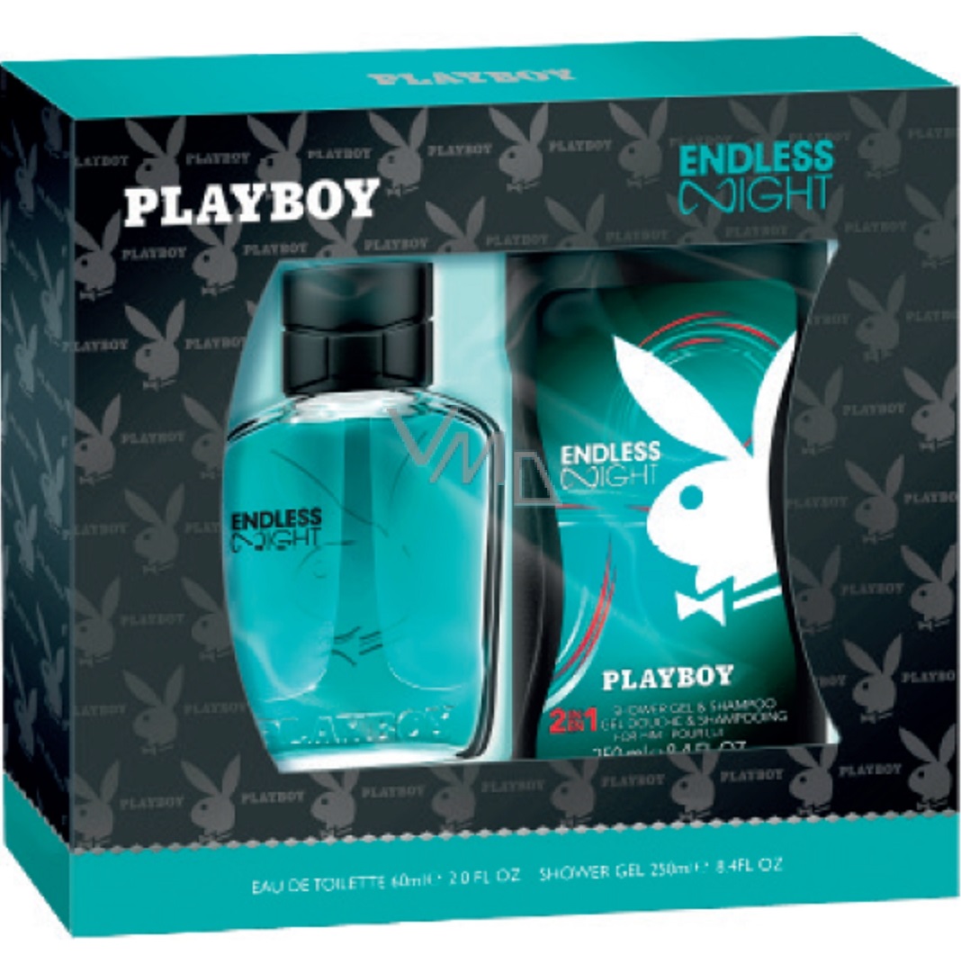 Playboy Endless Night for Him Gift Set (EDT Perfume 60ml + shower gel 250ml)