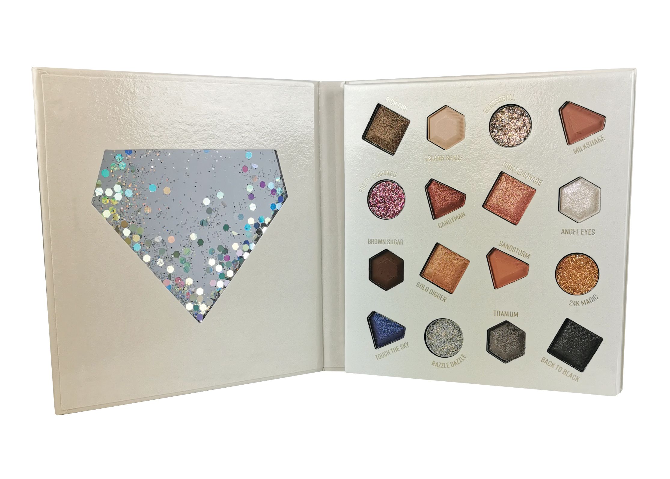 Technic 16 Colours Glam Rock Eyeshadow Palette Colour Zone Cosmetics