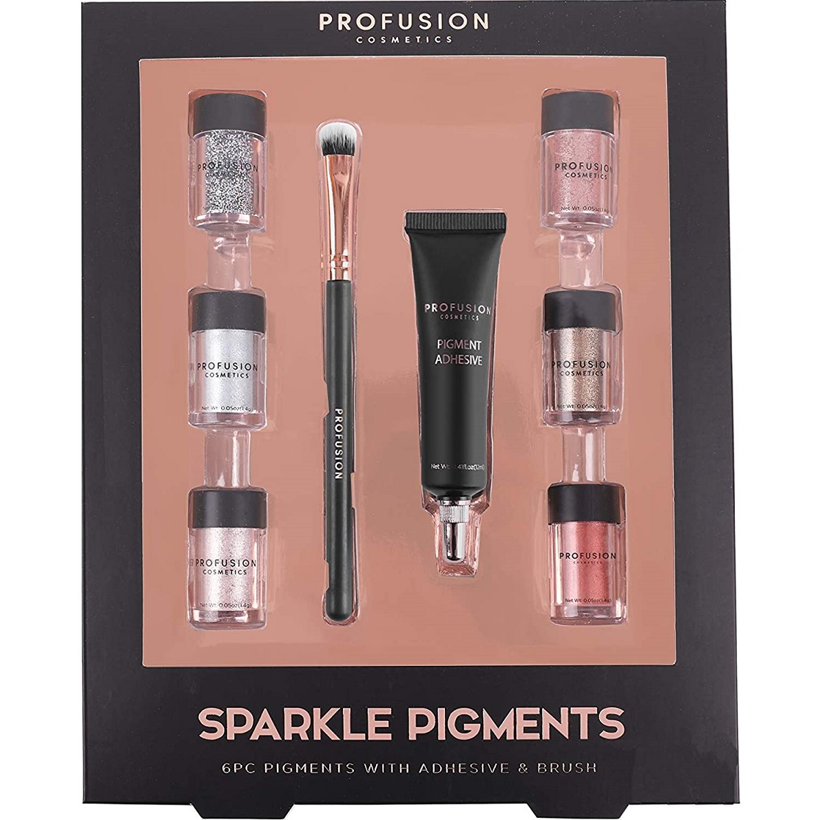 Profusion Sparkle Pigments Eyeshadow Set Colour Zone Cosmetics