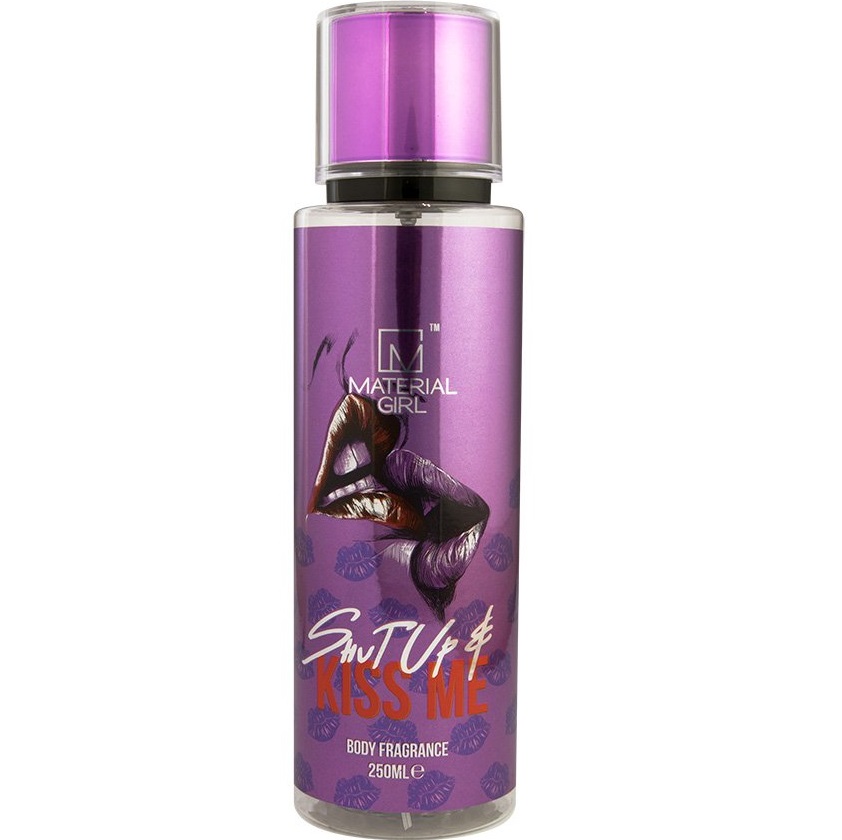 Material Girl Body Mist Spray 250ml Shut Up And Kiss Me Colour Zone