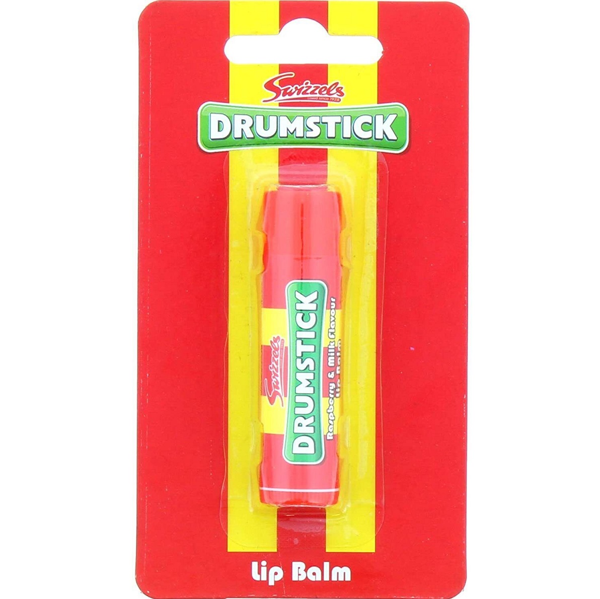 Swizzels Drumstick Lip Balm Raspberry & Milk Flavour Colour Zone