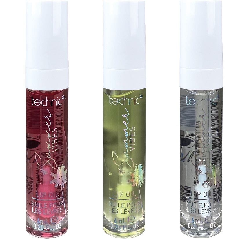 Technic Summer Vibes Lip Oil (various flavours) Colour Zone Cosmetics
