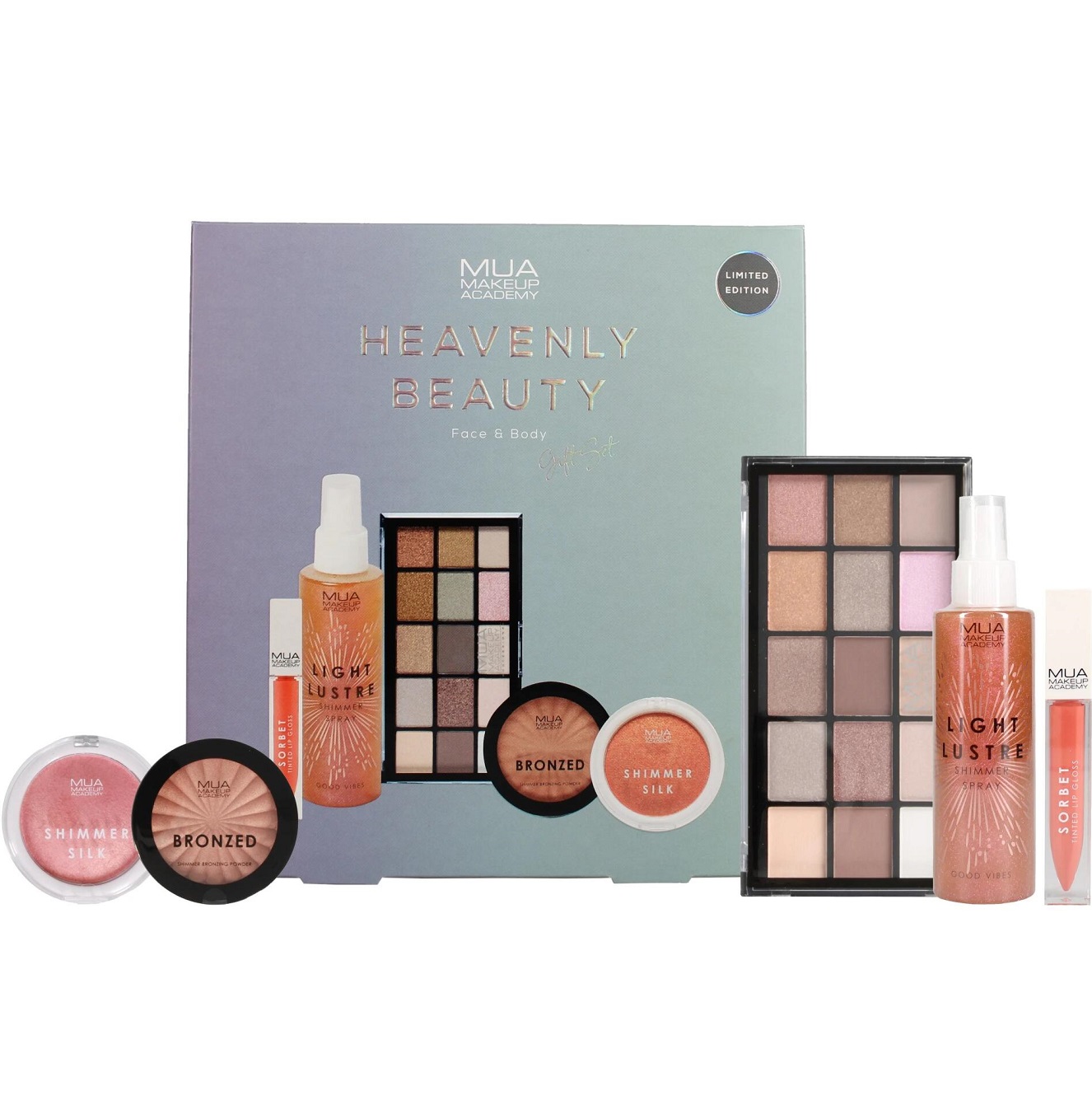MUA Heavenly Makeup Gift Set Colour Zone Cosmetics