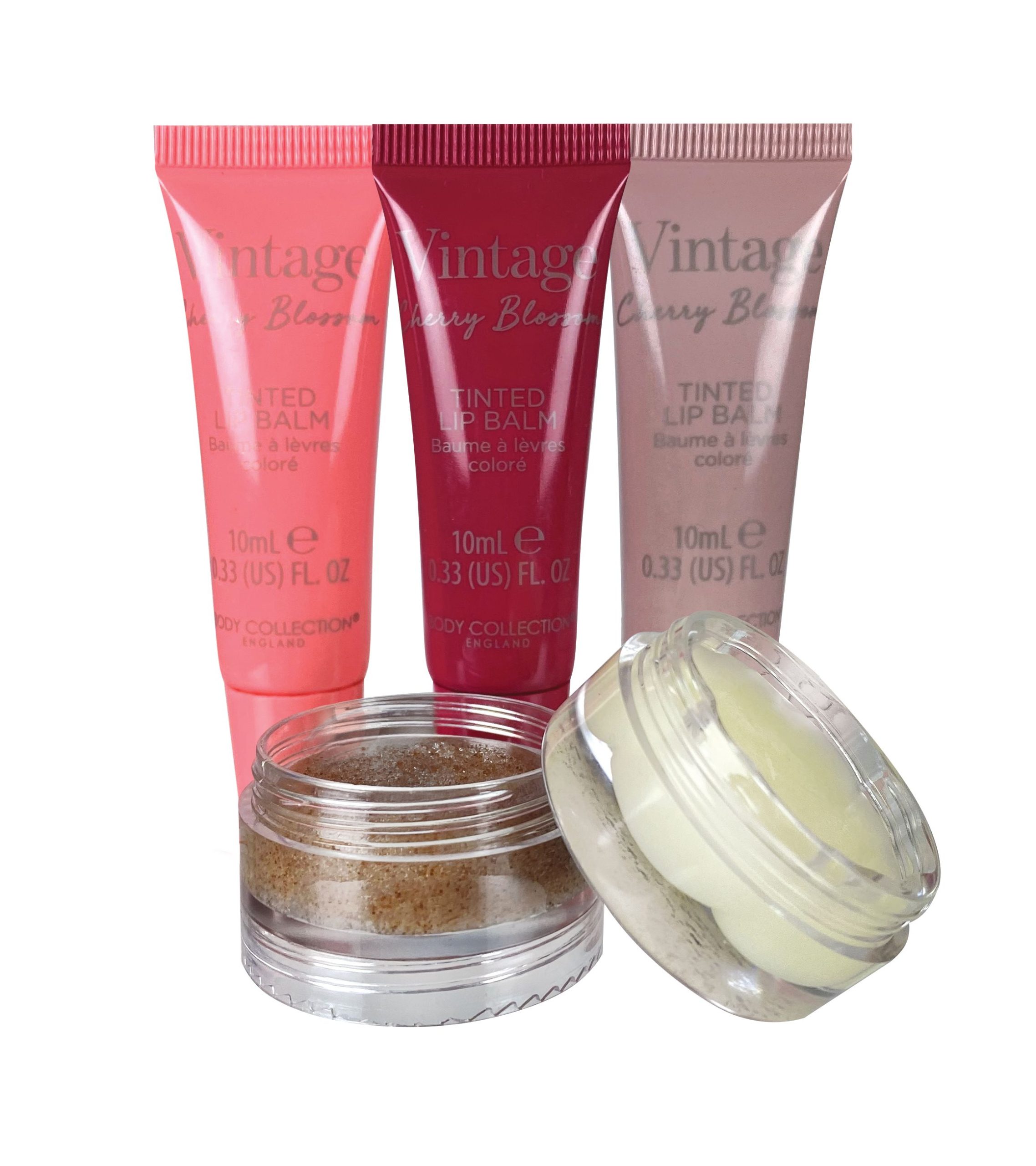 Vintage Cherry Blossom Lip Care Gift Set 992609 Colour Zone Cosmetics