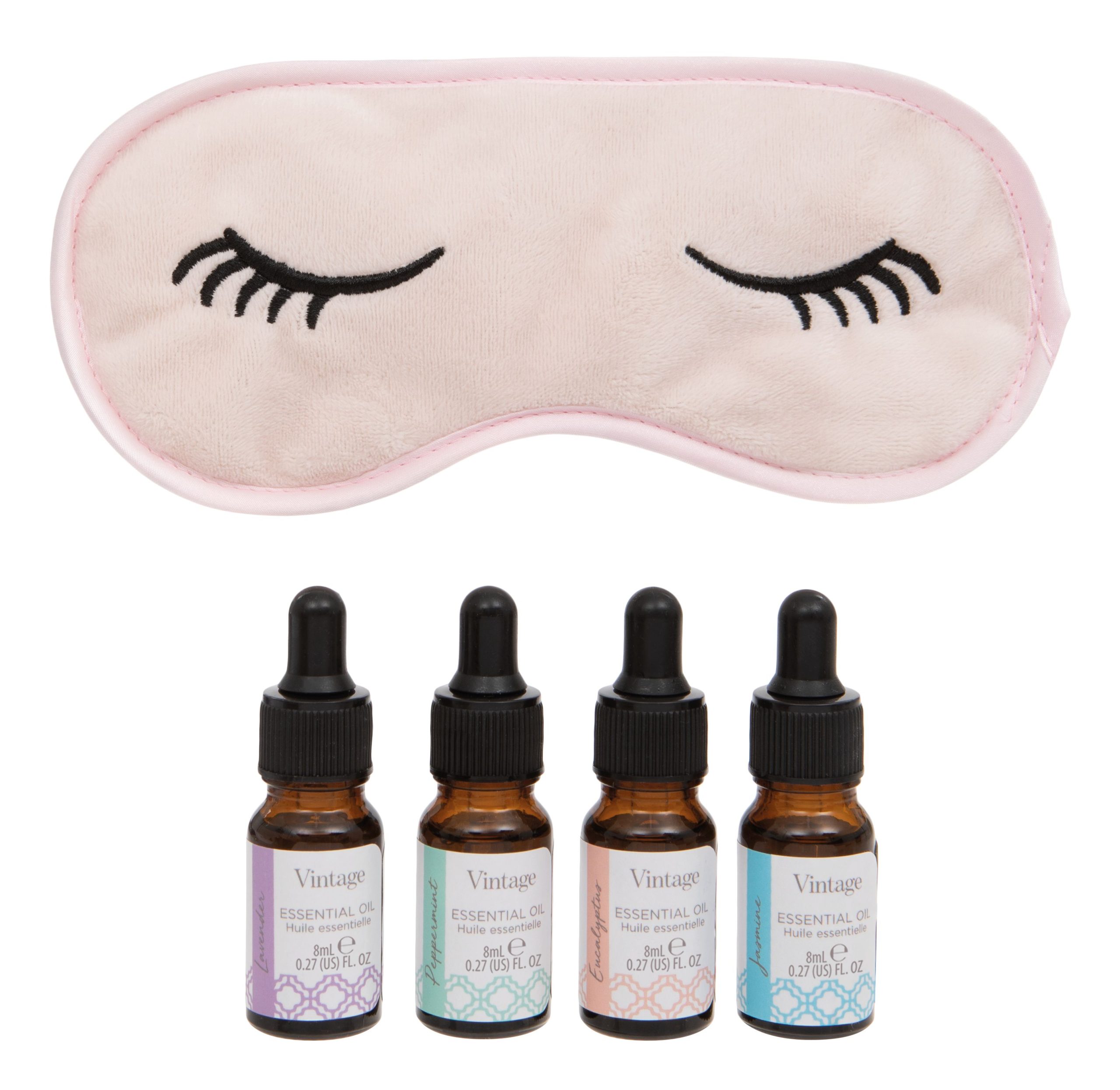 Vintage Essential Oils & Sleep Mask Gift Set 992613 Colour Zone Cosmetics