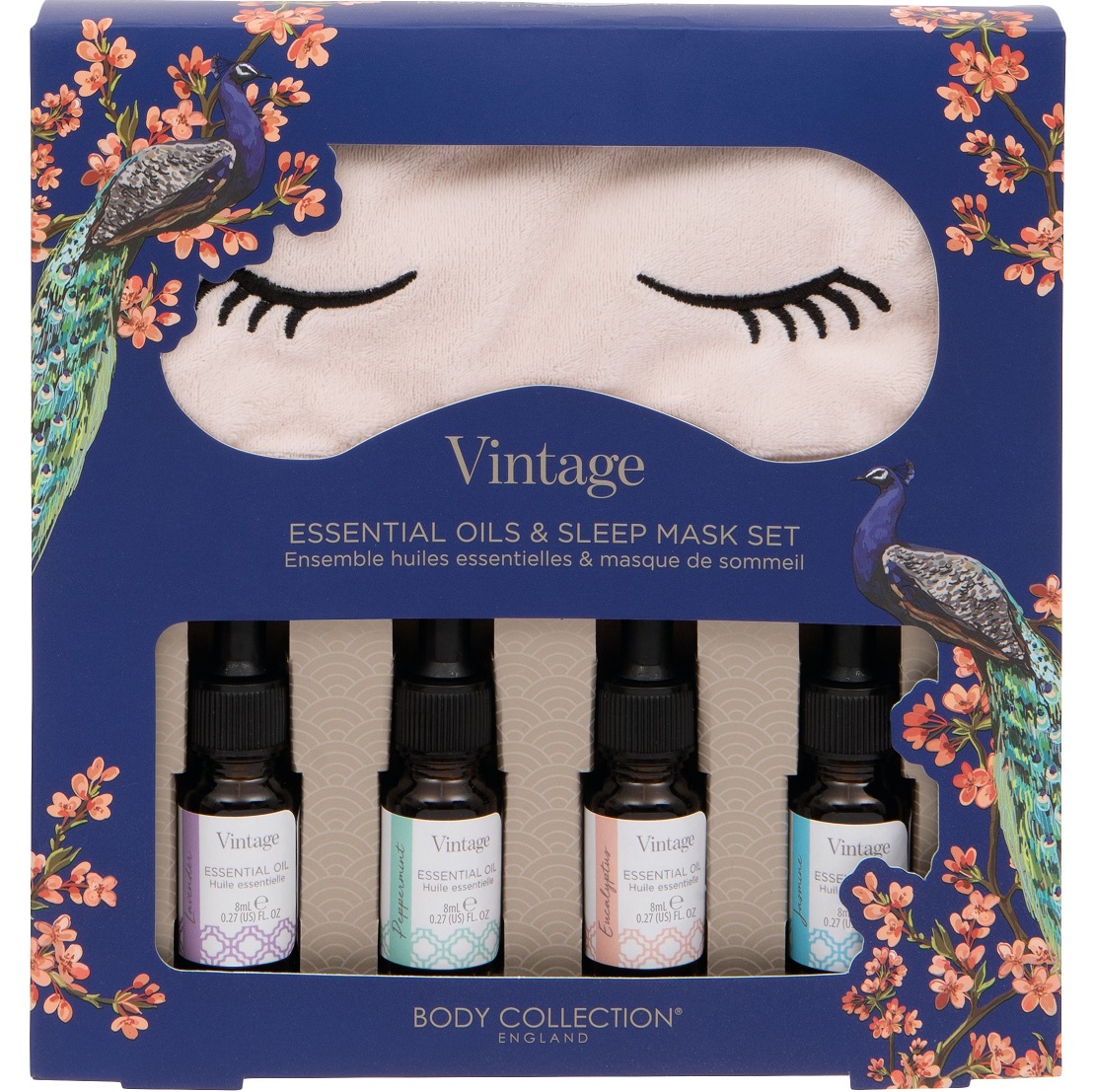 Vintage Essential Oils & Sleep Mask Gift Set 992613 Colour Zone Cosmetics