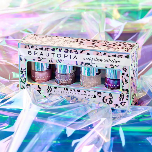 Beautopia 4pcs Nail Polish Collection Gift Set Colour Zone Cosmetics