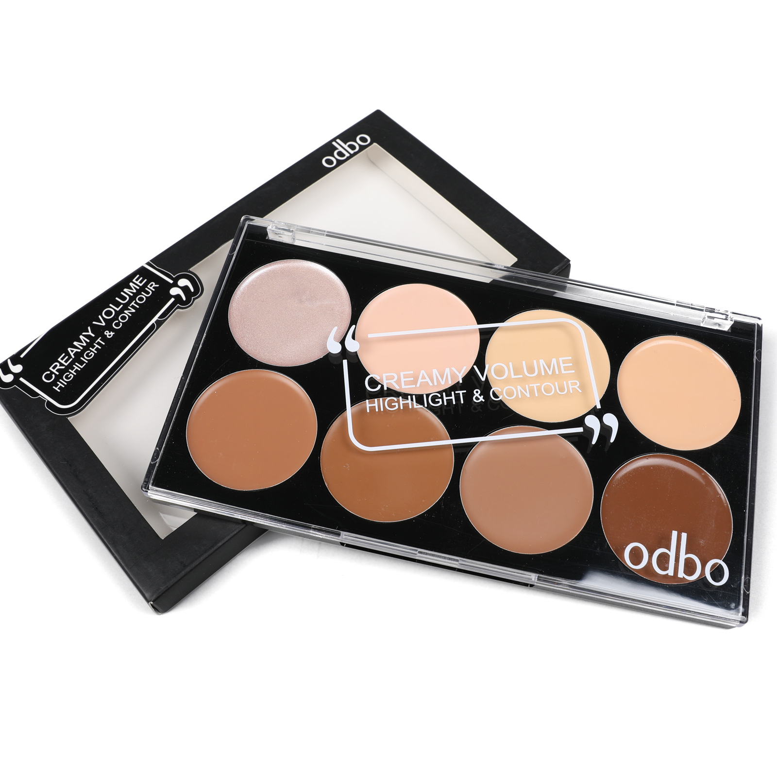 Odbo 8 Colours Cream Foundation Contour Palette (various shades