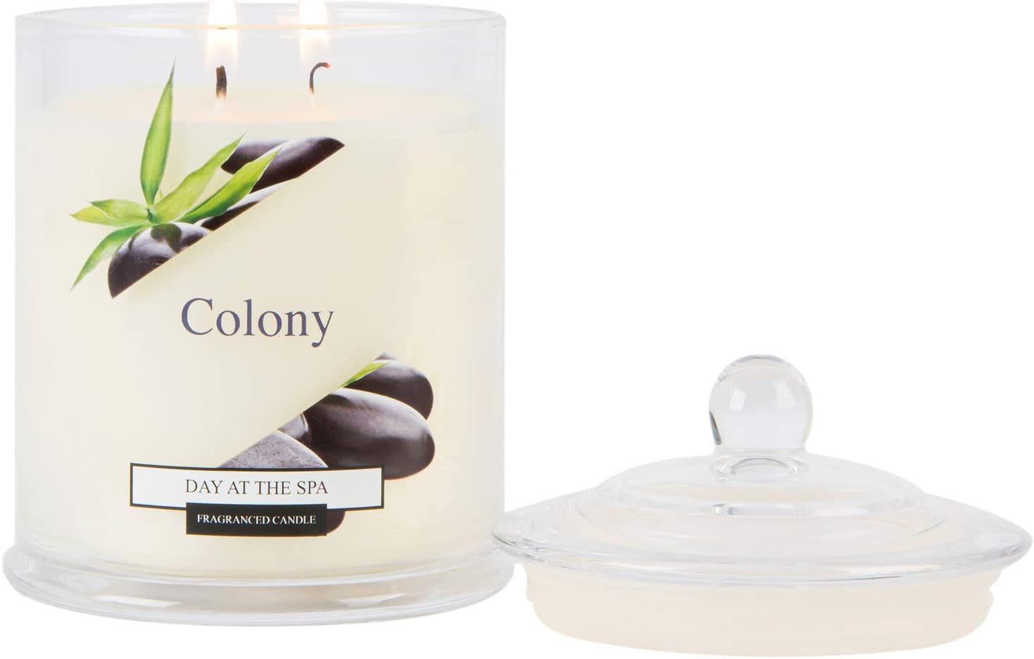 Colony Scented Large Jar Candle 360g Day At The Spa Colour Zone