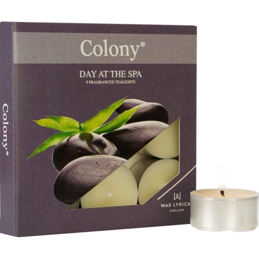 Colony Wax Lyrical 9pcs Tealights Candle Day at The Spa Colour Zone