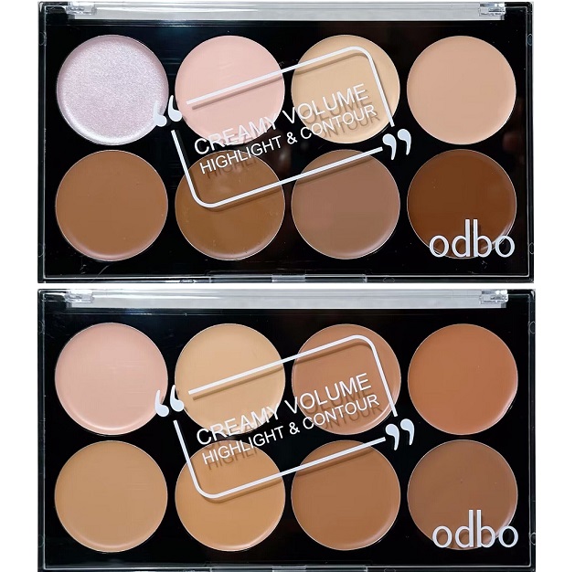 Odbo 8 Colours Cream Foundation Contour Palette (various shades