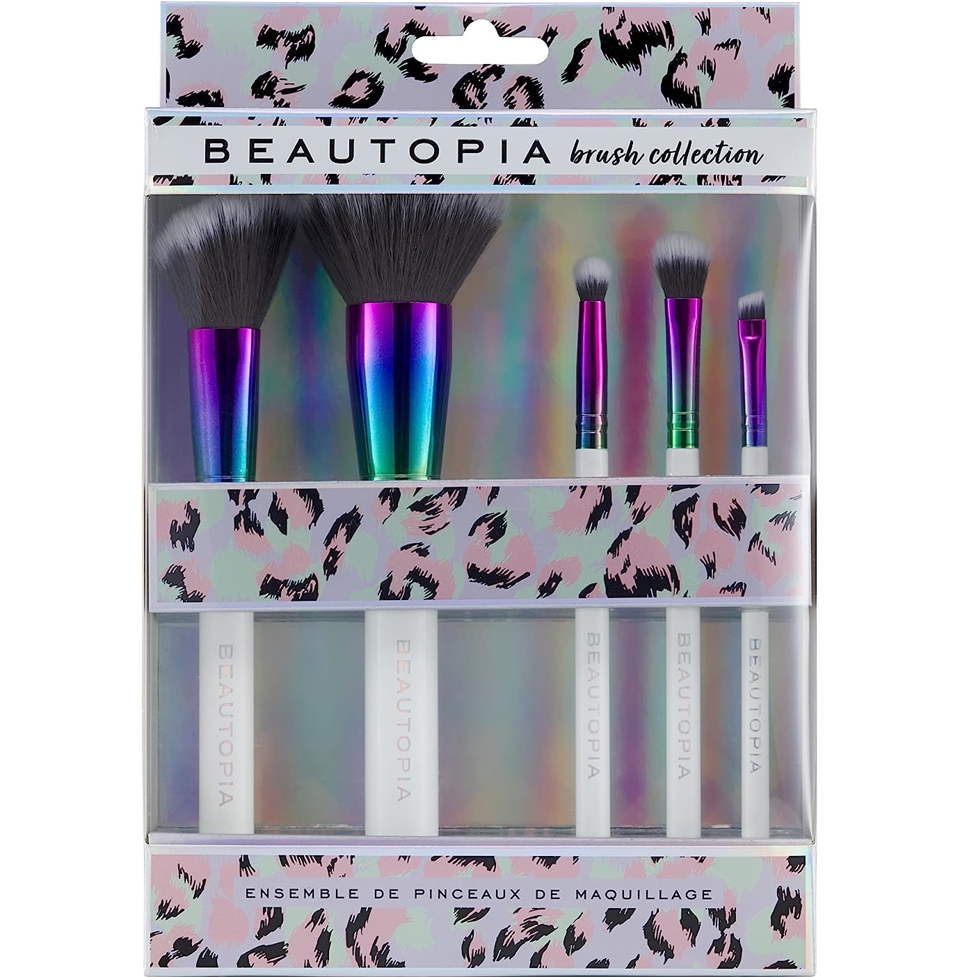 Beautopia Brush Collection 5pcs Makeup Brush Set Colour Zone Cosmetics