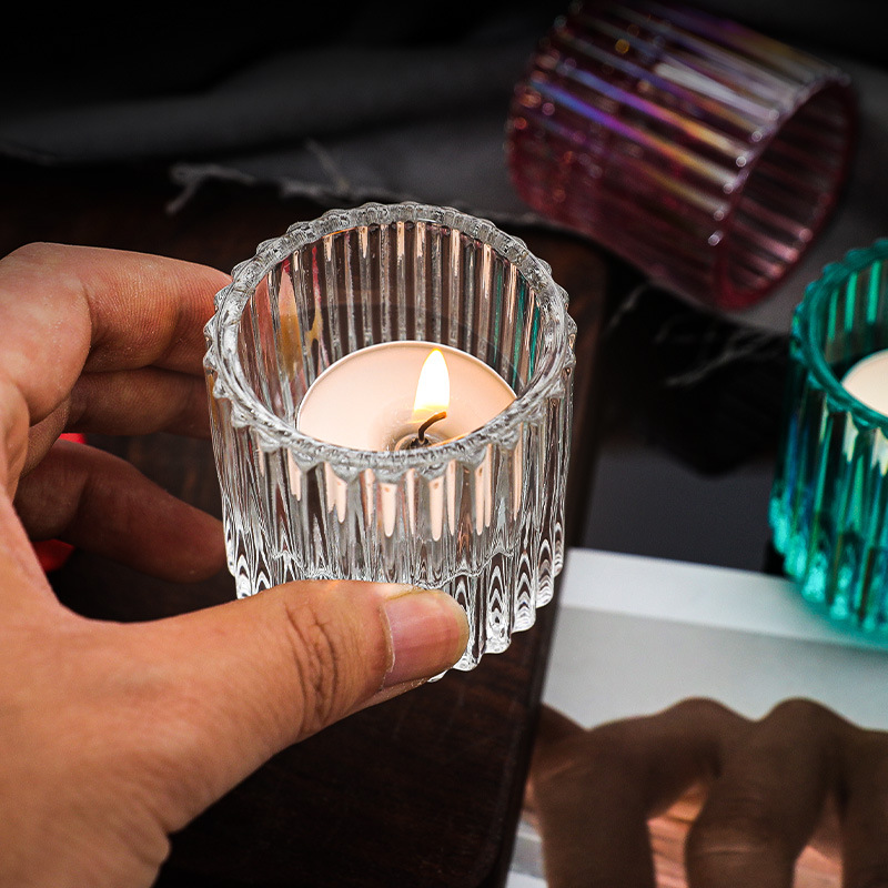 Classic Double Sided Glass Tealight Candle Holder 1