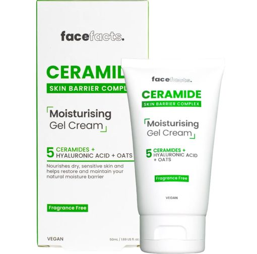 Face Facts Ceramide Moisturising Gel Cream 50ml Colour Zone Cosmetics