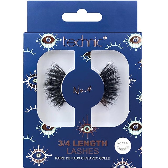Technic 3/4 Length False Eyelashes No.4 Colour Zone Cosmetics