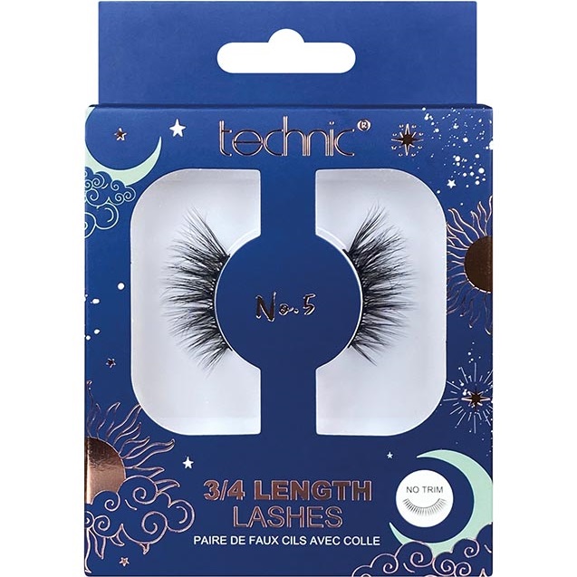 Technic 3/4 Length False Eyelashes No.5 Colour Zone Cosmetics