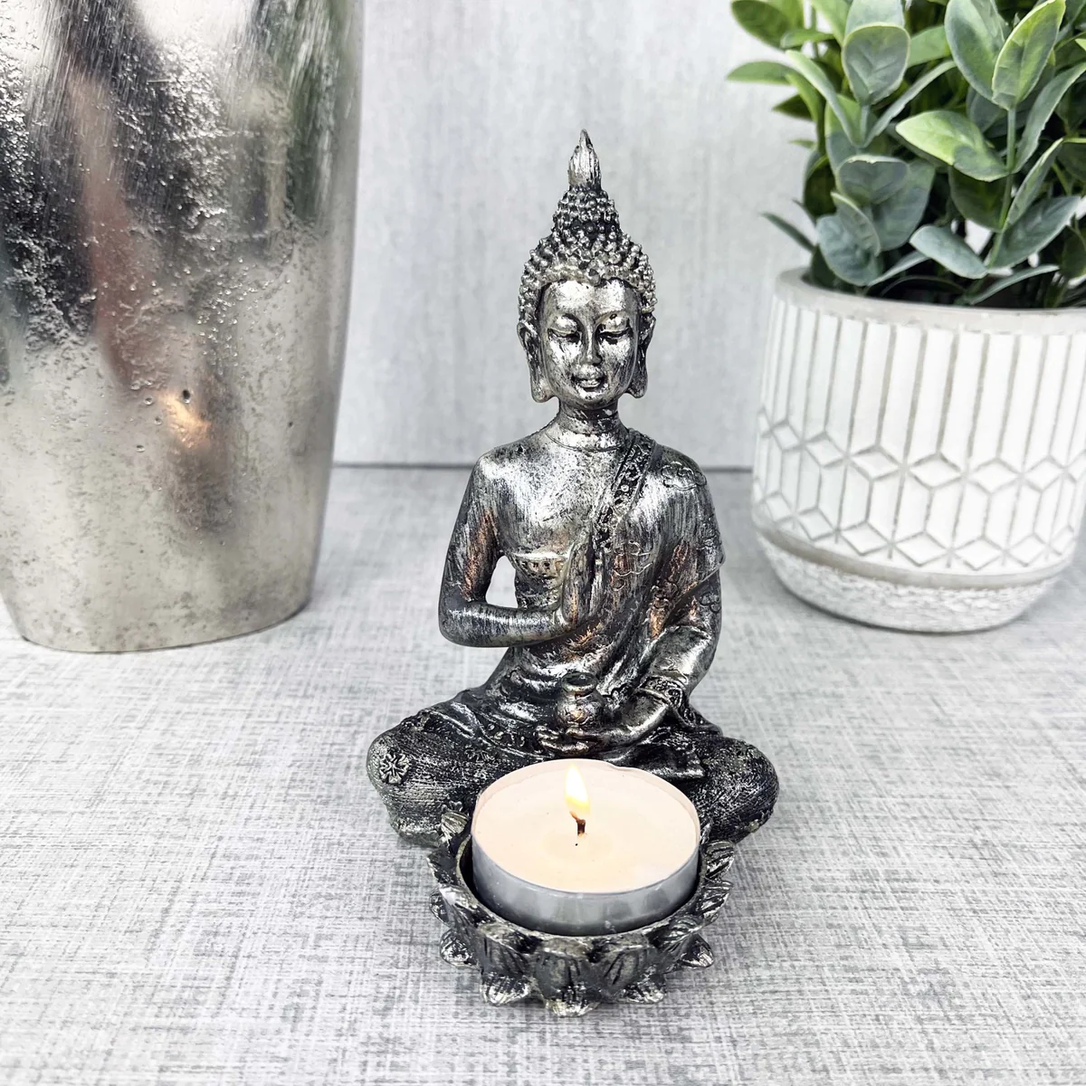 Buddha Tealight Candle Holder Colour Zone Cosmetics
