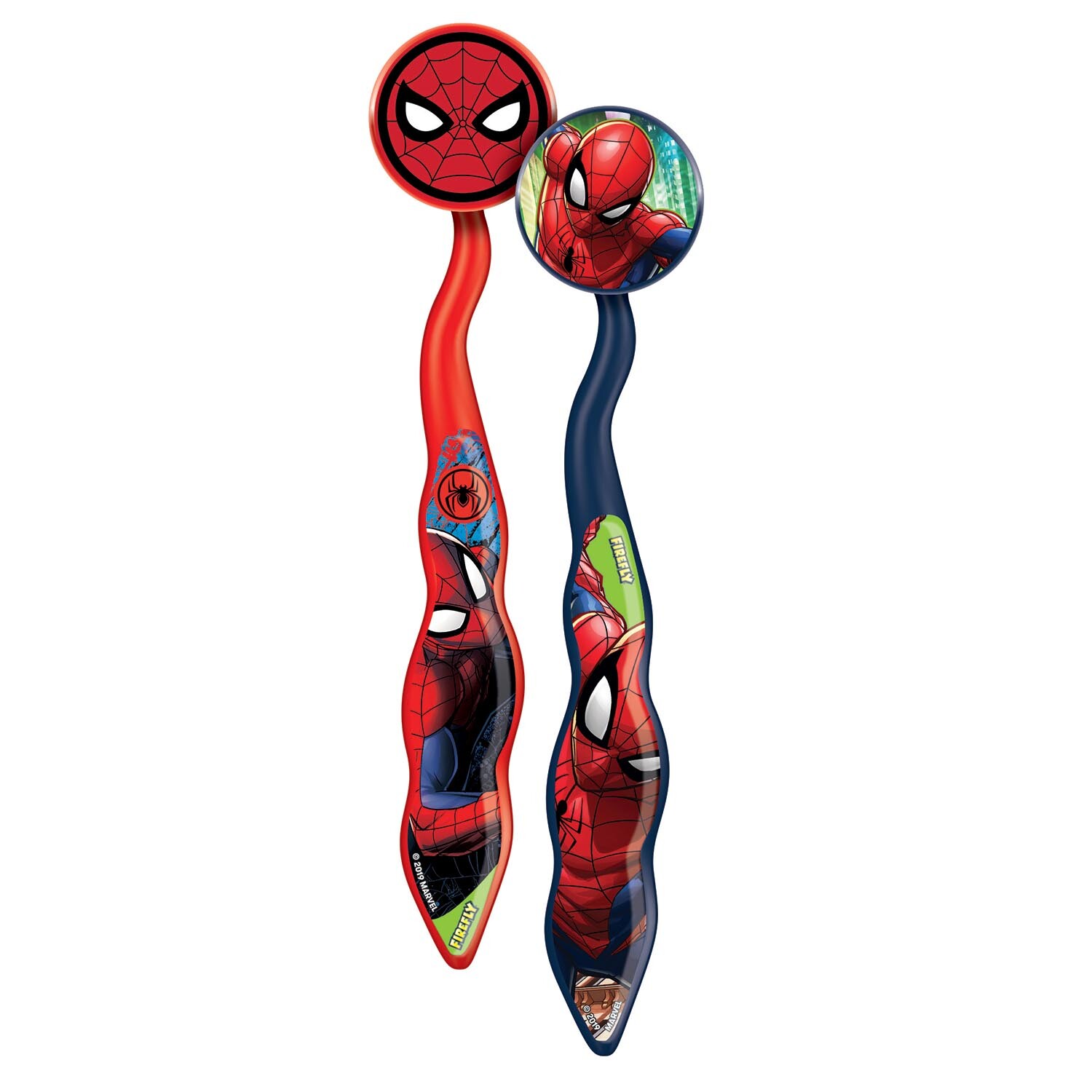 Spiderman Toothbrush Twin & Caps Colour Zone Cosmetics